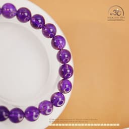 Ngọc Đan Tâm - Vòng Tay Đá Thạch Anh Tím 8mm 6A - Mệnh Hoả và Mệnh Thổ 5