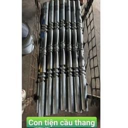 [Hoả tốc] Con tiện song sắt cầu thang lan can sắt  ống sắt thanh sắt tròn phi 49 mỹ thuật mỹ nghệ 2