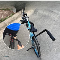 Tay nắm giữ thăng bằng cho bé tập đi xe đạp HELPBIKE lắp phía sau xe Thanh gậy dài phù hợp các loại xe đạp - TNTB 3