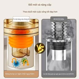 Combo 2 Đầu Nối Thoát Sàn Chống Mùi Hôi Cống Ngăn Côn Trùng Nắp Đậy Ống Thoát Nước Máy Giặt Bồn Rửa Chậu Rửa 5