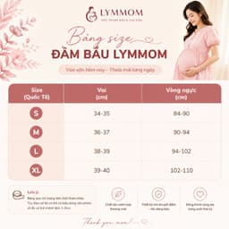 Váy bầu xinh sang chảnh Lymmom phối ren mềm, Váy đầm bầu công sở sang trọng tiểu thư VB204 7