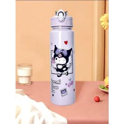 Bình Nước Cho Bé 400ml Có Ống Hút Chống Tràn Họa Tiết Hoạt Hình Dễ Thương Cốc Uống Nước Trẻ Em 4