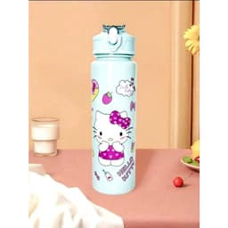 Bình Nước Cho Bé 400ml Có Ống Hút Chống Tràn Họa Tiết Hoạt Hình Dễ Thương Cốc Uống Nước Trẻ Em 5