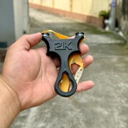 Ná cao su nhựa 2K - kèm 1 dây kéo tới má , bộ ná nhựa abs nguyên khối giá rẻ siêu bền 3