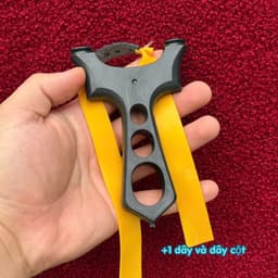 Ná cao su nhựa 3 lỗ - kèm 1 dây , combo ná nhựa abs nguyên khối + dây kéo tới má 9