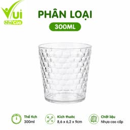 Cốc Uống Nước Sinh Tố Vân Tổ Ong Chống Trơn Hokori GD330 - Cốc Uống Nước Trà Đá Vân Tổ Ong Việt Nhật 7