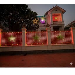 Cờ tổ quốc treo bằng đèn LED kích thước 1,8x2,7M Chống nước Bảo hành 12 tháng trang trí 30/4 - 2/9 5