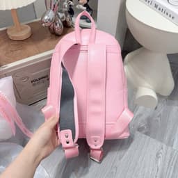 Balo đi học đi chơi hoạ tiết kitty in nơ chất da PU size 40 to rộng đựng vừa sách vở - laptop ( ảnh thật shop chụp ) 5