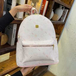 Balo đi học đi chơi chất da PU hoạ tiết mèo cow&kitty dễ thương bản quai to nhiều ngăn tiện lợi 4