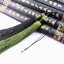 Tua Rua Đôi Hạt Trong Cổ Phong Phối Màu - Phụ Kiện Treo Ngọc Bội, Quạt, Áo Dài, Ô Tô, Handmade Trang Trí Cổ Trang 9