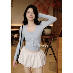 [MÀU MỚI] Áo Cardigan Nữ Dáng Ngắn Croptop Tay Dài Co Giãn 4 Chiều Mềm Mịn BYJANE – 999 7