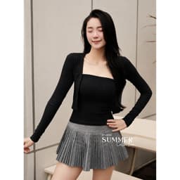 [MÀU MỚI] Áo Cardigan Nữ Dáng Ngắn Croptop Tay Dài Co Giãn 4 Chiều Mềm Mịn BYJANE – 999 6