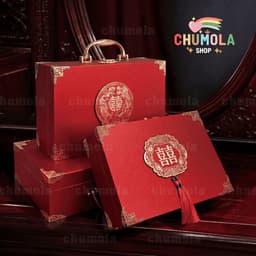HỘP VALI NẠP TÀI ĐỰNG SÍNH LỄ ÁNH NHŨ - Hộp Đựng Tiền Quà Cưới Trang Sức Của Hồi Môn Sang Trọng Sính Lễ Đám Cưới Đám Hỏi 1