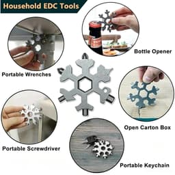 Cờ Lê Đa Năng 18 Trong 1 Hình Bông Tuyết Bằng Thép Không Gỉ 4