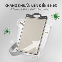 Thớt 2 Mặt GUME TGI-02 Chất liệu Inox 304 & Lúa Mạch Kháng Khuẩn Cao Cấp – Chống Trượt – Tiện Lợi 5
