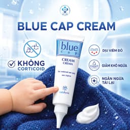Kem Blue Cap Cream cho viêm da cơ địa, viêm da tiết bã, viêm da dị ứng, vảy nến - Tuýp 50g 1