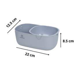 Khay Tiện Ích 2 Tầng Việt Nhật Đa Năng Có Ngăn Kéo Trượt 5602, Khay Đựng Đồ Ăn Vặt - DOMUS 9