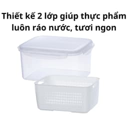 Hộp Thực Phẩm Việt Nhật Bảo Quản Kín Khí 6580/81/82, Hộp Nhựa Chữ Nhật Đựng Thực Phẩm - DOMUS 2