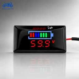 Đồng Hồ Báo Volt Koso V2 7-100V Kèm Pat Gắn Hiển Thị Phần Trăm Pin Chính Xác Dễ Lắp, Đồng Hồ Giúp Theo Dõi Điện Áp 5