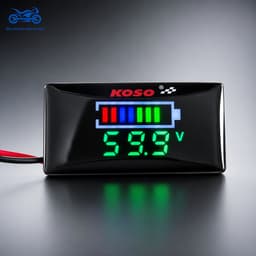 Đồng Hồ Báo Volt Koso V2 7-100V Kèm Pat Gắn Hiển Thị Phần Trăm Pin Chính Xác Dễ Lắp, Đồng Hồ Giúp Theo Dõi Điện Áp 4
