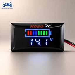 Đồng Hồ Báo Volt Koso V2 7-100V Kèm Pat Gắn Hiển Thị Phần Trăm Pin Chính Xác Dễ Lắp, Đồng Hồ Giúp Theo Dõi Điện Áp 8