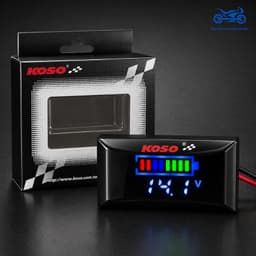Đồng Hồ Báo Volt Koso V2 7-100V Kèm Pat Gắn Hiển Thị Phần Trăm Pin Chính Xác Dễ Lắp, Đồng Hồ Giúp Theo Dõi Điện Áp 3