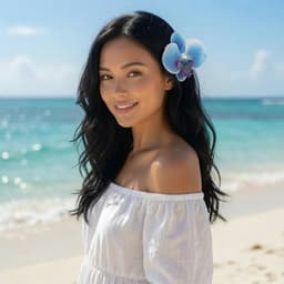 Kẹp Tóc Hoa Lan Hồ Điệp Đi Biển – Phụ Kiện Tóc Đi Biển, Chụp Ảnh Nàng Thơ | Ocean Charm 6