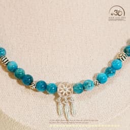 Ngọc Đan Tâm - Vòng Cổ Apatite Phối Charm Dreamcatcher - Mệnh Thuỷ - Mệnh Mộc 6