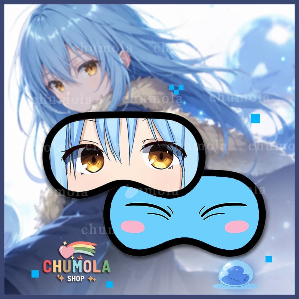 Bịt mắt Rimuru Tensei shitara Slime Datta Ken miếng che mắt ngủ phụ kiện cosplay