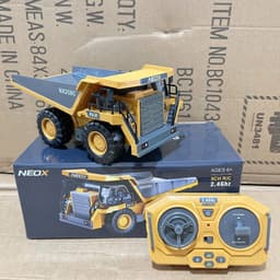 Xe Công Trình Điều Khiển Từ Xa - Xe Cuốc, Máy Xúc, Ben, Ủi, Xúc Lật 6,9,11,13 Kênh (Pin Sạc,Gàu Sắt) 5