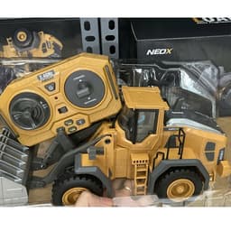 Xe Công Trình Điều Khiển Từ Xa - Xe Cuốc, Máy Xúc, Ben, Ủi, Xúc Lật 6,9,11,13 Kênh (Pin Sạc,Gàu Sắt) 7