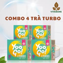 [Combo 4 hộp] Trà Thảo Mộc Giảm Mỡ - Trà Body YooGo Turbo Siberian Thải Độc Cơ Thể 1