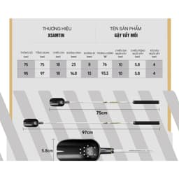 Gậy Vẩy Mồi XSamtin 95cm - 2026 2