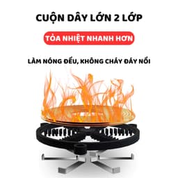 Bếp điện từ Srapp SH-BT205, mặt kính cao cấp , tỏa nhiệt nấu nhanh , tiết kiệm điện - TUIDO SHOP 8