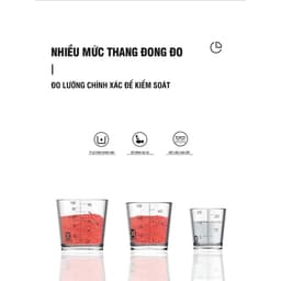 Bộ 4 Cốc Đong Mồi Đo ml Xsamtin 7