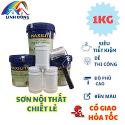 [RẺ VÔ ĐỊCH] 1 KG SƠN NỘI THẤT MAXILITE (CHIẾT LẺ) TIỆN LỢI, TIẾT KIỆM 1