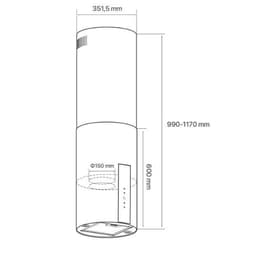 Máy hút mùi bàn đảo CANZY CZ-H601DI 2