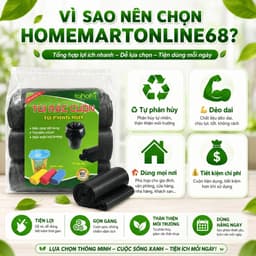 Set 3 Cuộn Túi Rác Tự Phân Hủy MimiHomeMart - Dẻo Dai, Khó Rách, Dùng Cho Gia Đình Và Văn Phòng 8