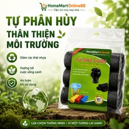 Set 3 Cuộn Túi Rác Tự Phân Hủy MimiHomeMart - Dẻo Dai, Khó Rách, Dùng Cho Gia Đình Và Văn Phòng 3