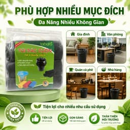 Set 3 Cuộn Túi Rác Tự Phân Hủy MimiHomeMart - Dẻo Dai, Khó Rách, Dùng Cho Gia Đình Và Văn Phòng 6