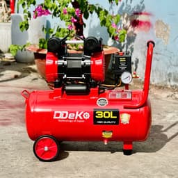 Máy nén khí khô (không dầu) DEKO DK-3036 Dung tích Chuẩn 30 Lít, Nén nhanh đầy bình 70s, động cơ 3HP 3