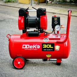 Máy nén khí khô (không dầu) DEKO DK-3036 Dung tích Chuẩn 30 Lít, Nén nhanh đầy bình 70s, động cơ 3HP 6