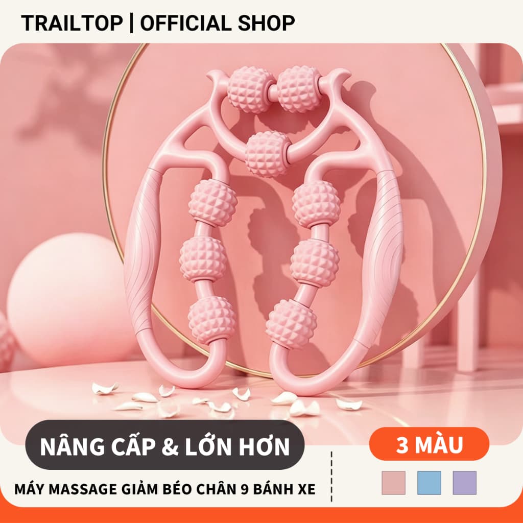  Con Lăn Massage Yoga Đa Năng - Dụng Cụ Hỗ Trợ Tập Luyện, Giúp Thon Gọn Đùi, Bắp Tay, Bắp Chân.