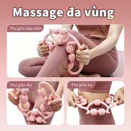  Con Lăn Massage Yoga Đa Năng - Dụng Cụ Hỗ Trợ Tập Luyện, Giúp Thon Gọn Đùi, Bắp Tay, Bắp Chân. 3