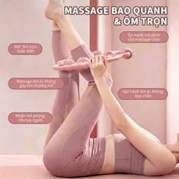  Con Lăn Massage Yoga Đa Năng - Dụng Cụ Hỗ Trợ Tập Luyện, Giúp Thon Gọn Đùi, Bắp Tay, Bắp Chân. 2