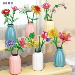 Đồ Chơi Lắp Ghép Hoa Cẩm Chướng Hoa Đào Vĩnh Cửu... 100+ Chi Tiết – Hoa Trang Trí Mini Đẹp, Quà Tặng 6