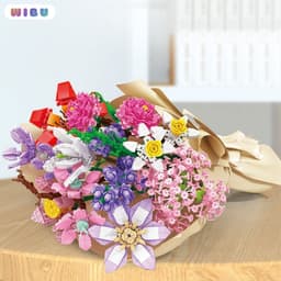 Đồ Chơi Lắp Ghép Hoa Cẩm Chướng Hoa Đào Vĩnh Cửu... 100+ Chi Tiết – Hoa Trang Trí Mini Đẹp, Quà Tặng 7