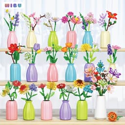 Đồ Chơi Lắp Ghép Hoa Cẩm Chướng Hoa Đào Vĩnh Cửu... 100+ Chi Tiết – Hoa Trang Trí Mini Đẹp, Quà Tặng 5