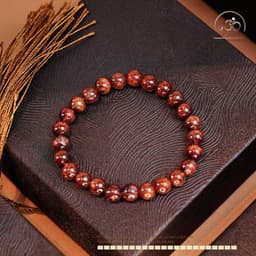 Ngọc Đan Tâm - Vòng Tay Thạch Anh Tóc Đỏ Đồng Trục VIP 7mm 4