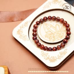 Ngọc Đan Tâm - Vòng Tay Thạch Anh Tóc Đỏ Đồng Trục VIP 7mm 6